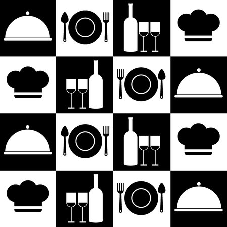 spoon fork icon vector kitchen illustration restaurantのイラスト素材