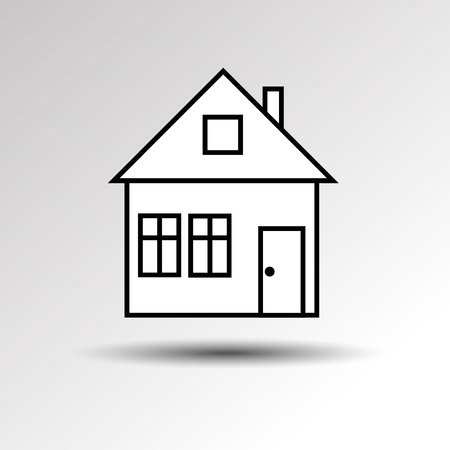 key house vector symbol door lock iconのイラスト素材