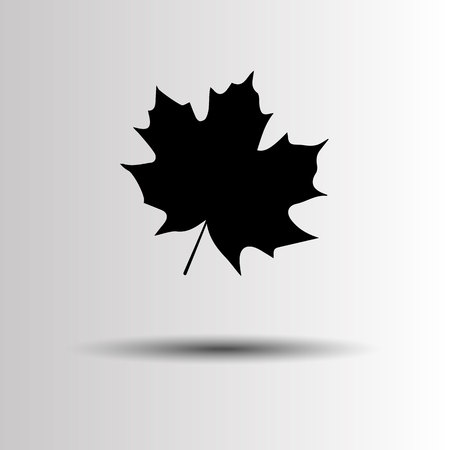 Autumn background with leaves. Maple leaf vector illustration.のイラスト素材