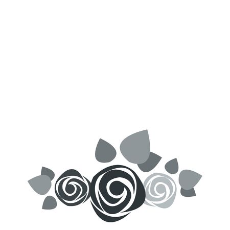 floral flower rose spring summer background botanical gardenのイラスト素材