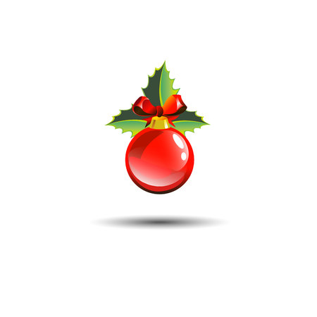 christmas symbol icon celebration vector holiday illustrationのイラスト素材
