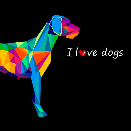dog animal puppy pet vector graphic thoroughbredのイラスト素材