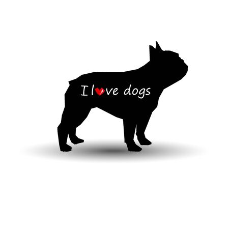dog vector breed cute pet animal bulldogのイラスト素材