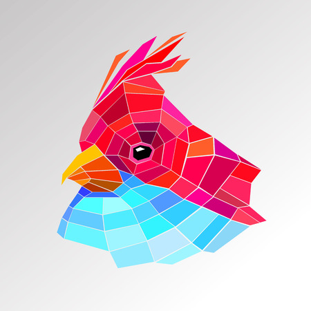 vector nature illustration bird art design graphicのイラスト素材