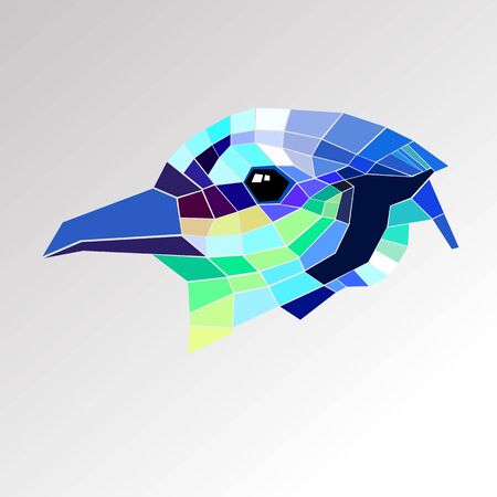 vector nature illustration bird art design graphicのイラスト素材