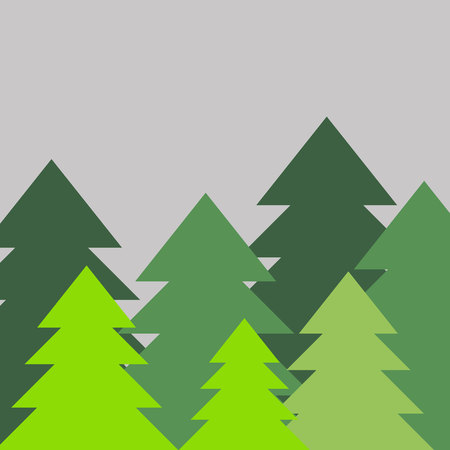 Christmas greeting card. The Magic Christmas Tree. Christmas backgroundのイラスト素材