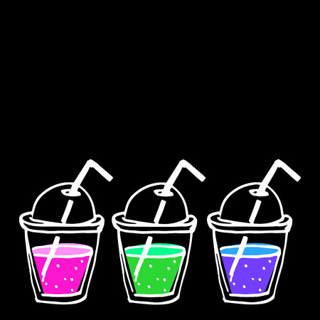 cocktail, drink, diet, smoothie, fruit, fresh, food, organic, illustration, healthy, juiceのイラスト素材