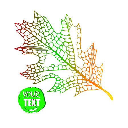 Autumn background. Autumn leaves illustration. autumn heart. nature. bright autumn leavesのイラスト素材