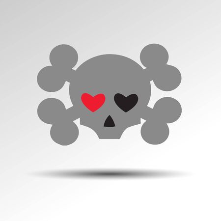 skull vector dead skeleton halloween illustration cartoonのイラスト素材