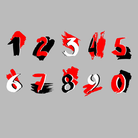 number vector design symbol numeral school signのイラスト素材