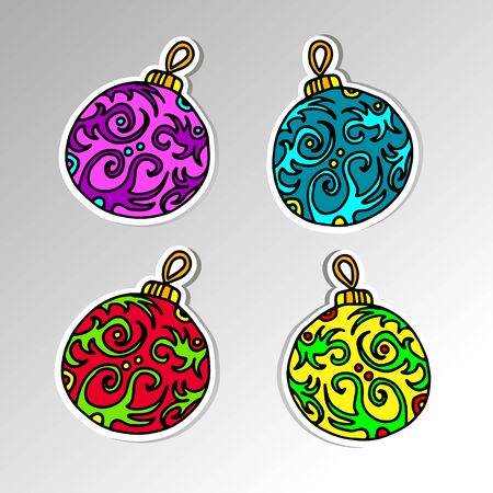 christmas symbol icon celebration vector holiday illustrationのイラスト素材