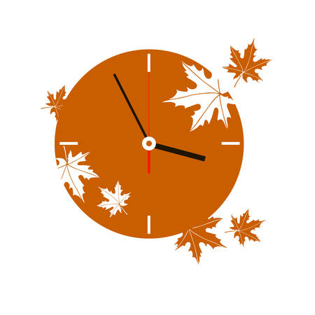 autumn fall vector watches electronics arrow timeのイラスト素材