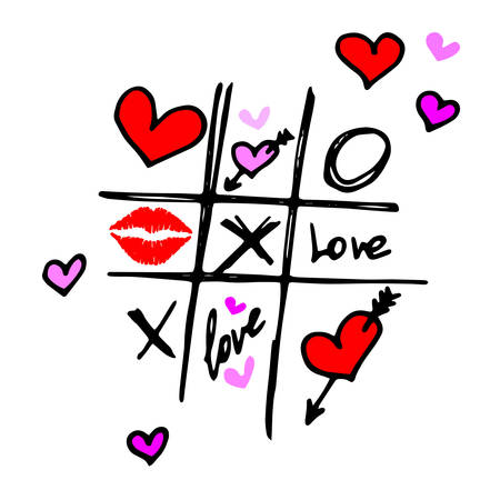 heart vector red day symbol element love icon design color romanticのイラスト素材