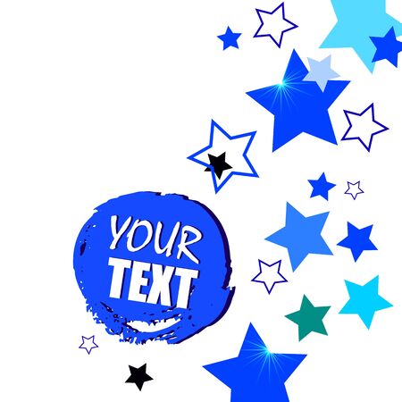 Colorful stars background, vector, abstract, illustration, design, wallpaper, graphic, bright and space for text.のイラスト素材