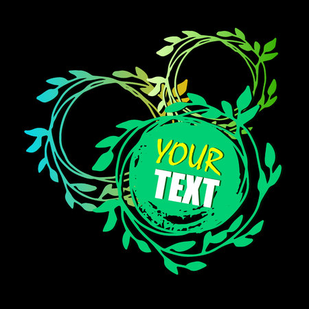 Flower, leaf element vector illustration, plant, nature, floral, abstract design.のイラスト素材