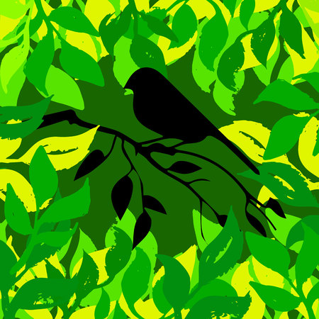 Vector, nature, illustration, bird, art, design, graphic, animal, style, silhouette, cuteのイラスト素材