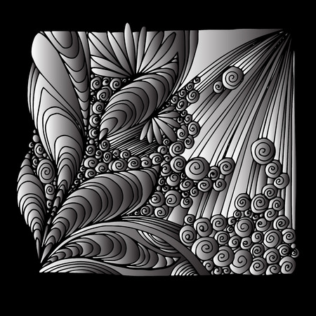 vector vegetation leaves berries branch twig unusualのイラスト素材