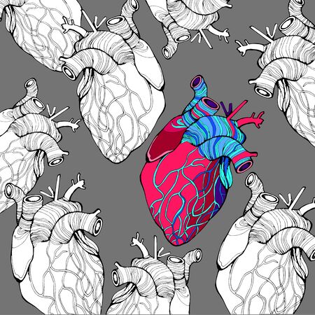 heart, vector, health, love, illustration, life, medical, living, art, graphicのイラスト素材