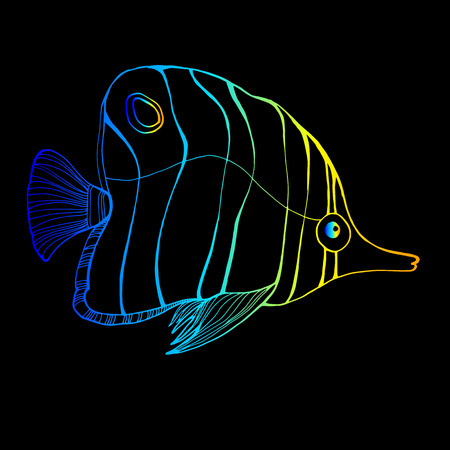 fish vector underwater sea ocean illustration marineのイラスト素材