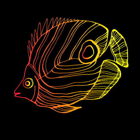 fish vector underwater sea ocean illustration marineのイラスト素材