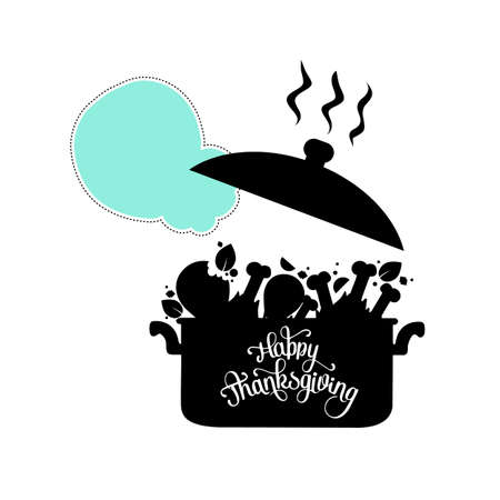 Happy Thanksgiving Celebration Design. Vector illustration. Holiday, thanksgiving, canadaのイラスト素材