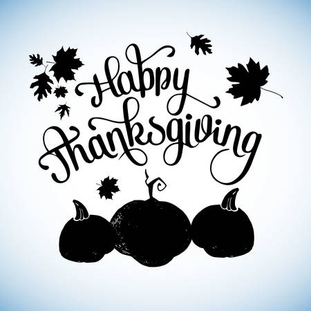 Happy Thanksgiving Celebration Design. Vector illustration. Holiday, thanksgiving, canadaのイラスト素材