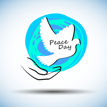 Set of symbols for the International Day of Peace.のイラスト素材
