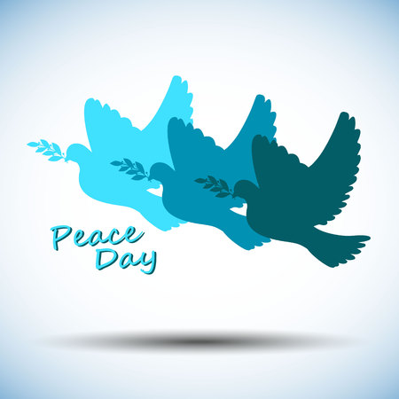 Set of symbols for the International Day of Peace.のイラスト素材