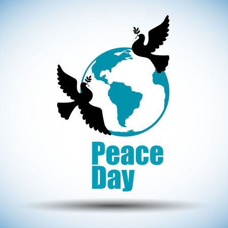 Set of symbols for the International Day of Peace.のイラスト素材