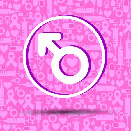 Pink ribbon, breast cancer awareness symbol. Vector illustrationのイラスト素材