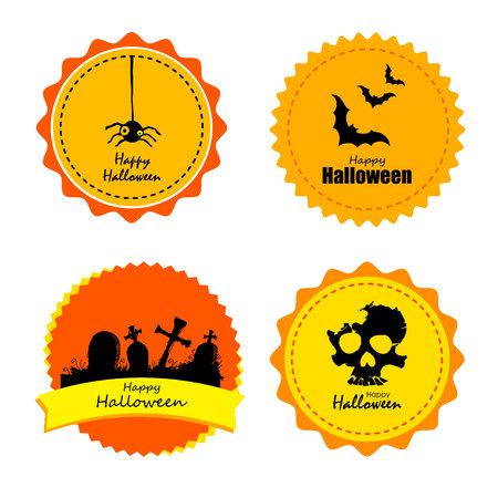 halloween, witch, hat, vector, illustration, holiday, black, silhouette, cartoonのイラスト素材