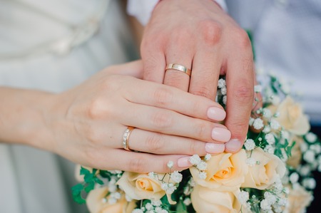 picture of man and woman with wedding ring