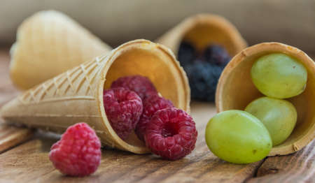 Ice cream coneの写真素材