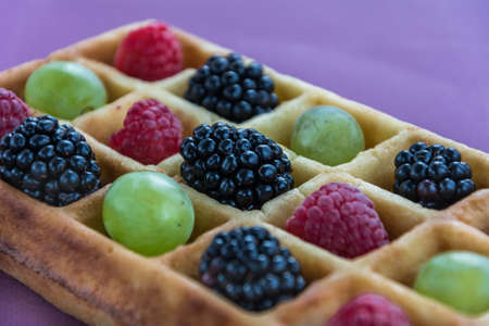Belgian waffels bakeryの写真素材