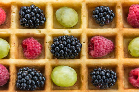 Belgian waffels bakeryの写真素材