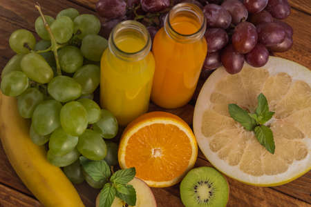 Fruits and juiceの写真素材