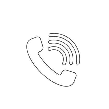 Outline Phone icon. Ringing phone icon, call center sign Vector illustrationのイラスト素材