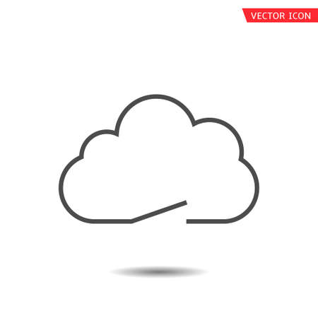 Cloud symbol icon. Manage data storage conceptのイラスト素材