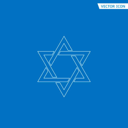 Generally recognized symbol of modern Jewish identity and Judaism, Israel symbolのイラスト素材