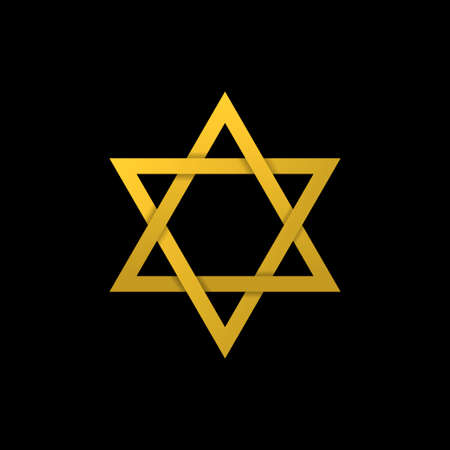 Generally recognized symbol of modern Jewish identity and Judaism, Israel symbolのイラスト素材