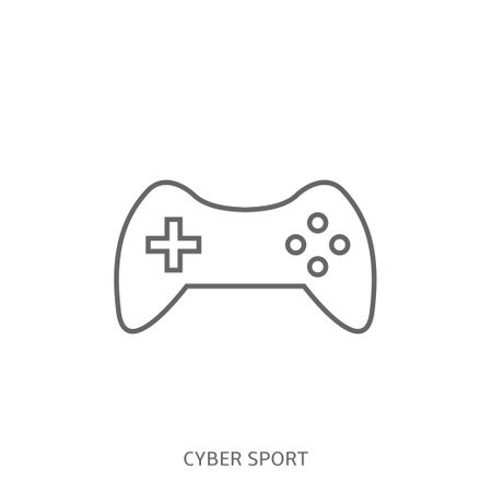 Mascot cybersport icon for team with gamepad for play video game for gamerのイラスト素材