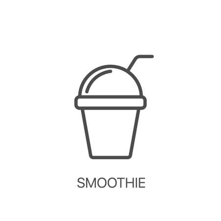 Smoothie. Juice cup icon. Symbol of detox diet and healthy lifestyleのイラスト素材