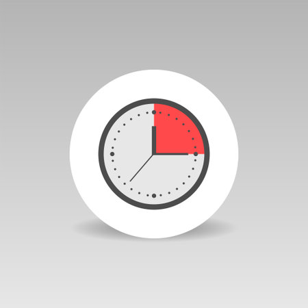 Clock vector icon. Time symbol for your web site design, logo, app, UIのイラスト素材