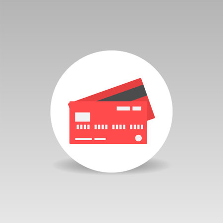 Credit red card sign vector icon. Business conceptのイラスト素材