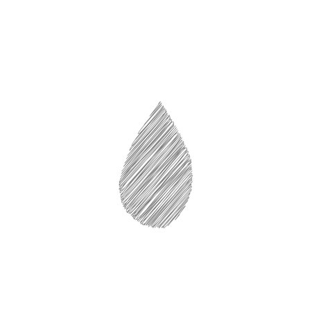 White drop sketch vector icon. Flat droplet logo shapes collectionのイラスト素材