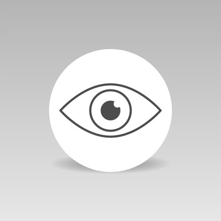 Eye icon vector icon. Look and vision signのイラスト素材