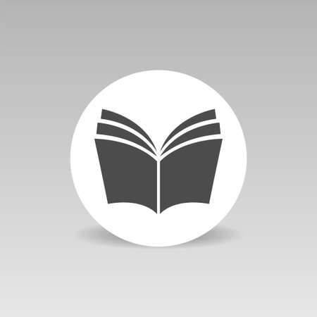 Book vector icon Education and library signのイラスト素材