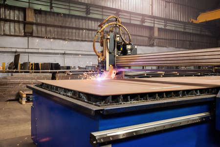 Computer numerically controlled CNC metal laser cutting machin