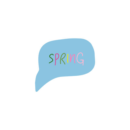 Vector floral illustration in doodle style with flowers and leaves. Gentle, spring floral background in pastel colorsのイラスト素材