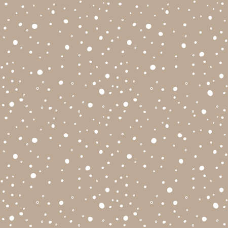 Snow kraft paper seamless pattern. Hand drawn winter ornament. Color vector illustration. EPS8のイラスト素材